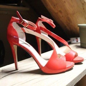 Coral Strappy Heels
